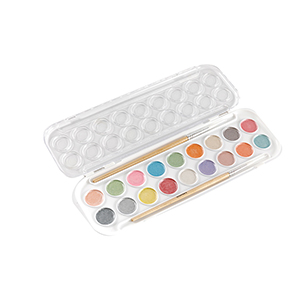 18 Farben Metallic-Aquarell