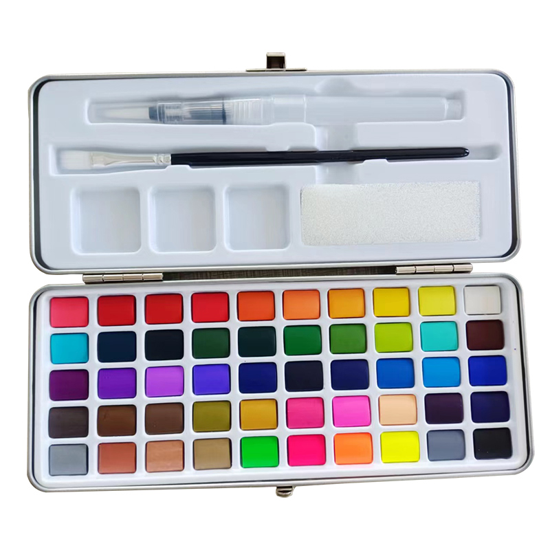 Wie benutze ich feste Aquarellfarbe?