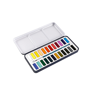 24 Farben Solid Aquarell