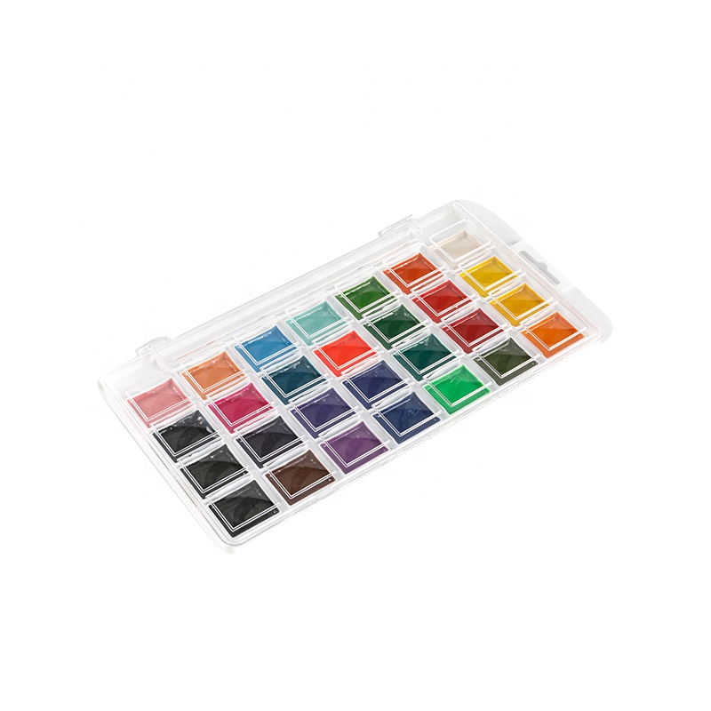 28-Farben-Aquarellfarben-Set mit Pinseln