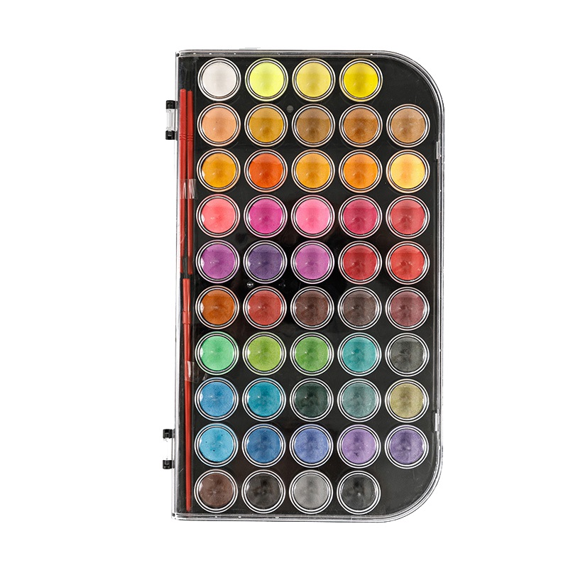 48-farbiges Aquarell-Kuchenset für Künstler