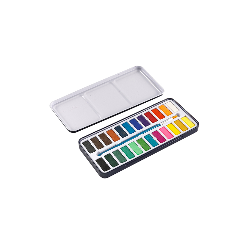 Aquarell-Set mit Farbdose